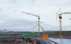 Betonage Caldetalbrücke 2