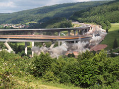 Sprengung Sinntalbrücke 2